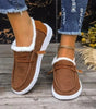 Mocassins en Toile pour Femmes avec Doublure en Fausse Fourrure - Emilia Lane