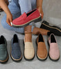 Mocassin Penny Loafer en Similicuir à Semelle Plateforme pour Femme