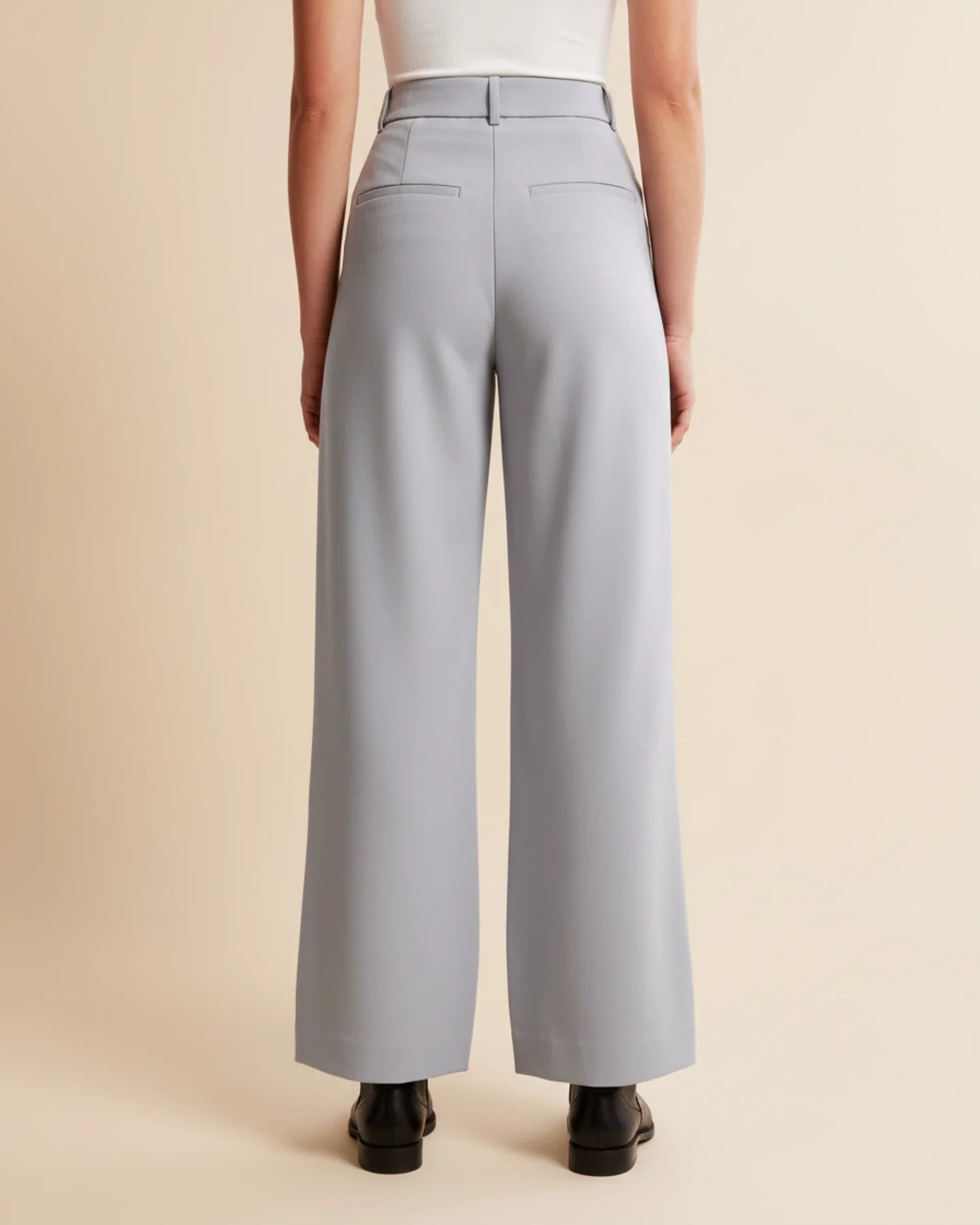Pantalon à Jambes Larges et Taille Haute pour Femmes - Emilia Lane