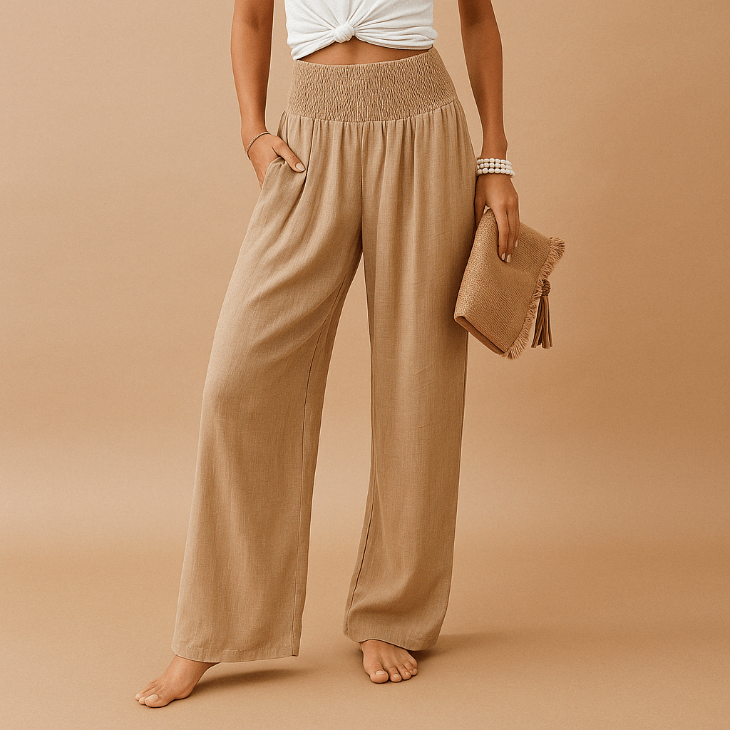 Pantalon Ample en Lin pour Femme - Emilia Lane