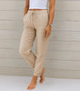 Pantalon large en coton et lin pour femmes - Emilia Lane