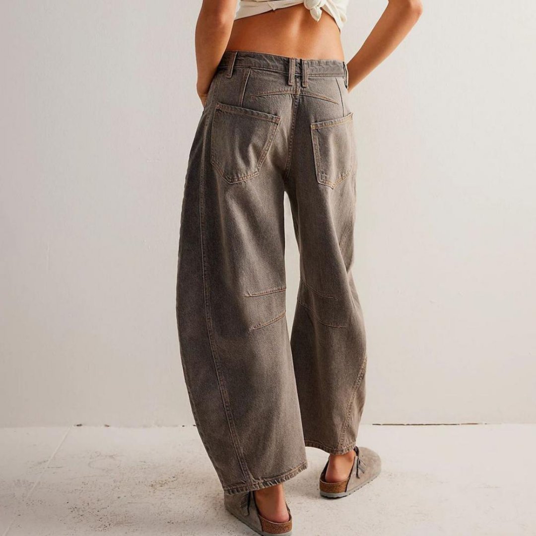 Pantalon Large en Denim pour Femme | Idéal pour le Printemps - Emilia Lane