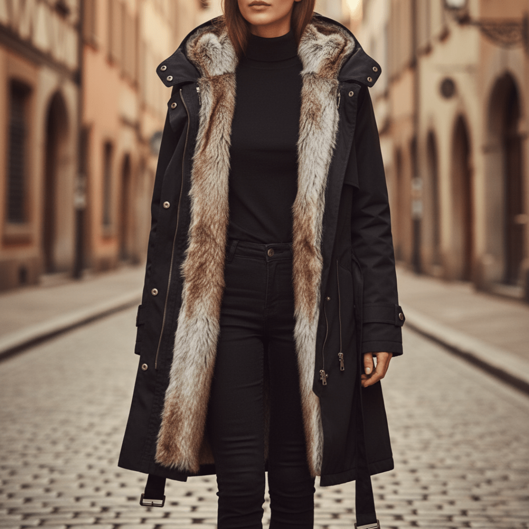 Parka Femme Hivernale avec Doublure en Fausse Fourrure pour Femmes - Emilia Lane