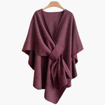 Poncho - Écharpe Style Décontracté en Coton pour Femmes - Emilia Lane
