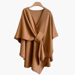 Poncho - Écharpe Style Décontracté en Coton pour Femmes - Emilia Lane