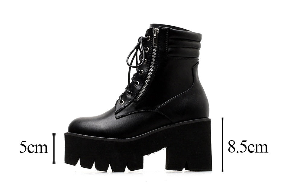 Bottes Courtes à Talons Bloc pour Femmes