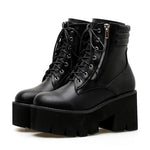 Bottes Courtes à Talons Bloc pour Femmes