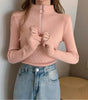 Pull à col montant ajusté pour femmes - Emilia Lane