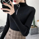 Pull à col montant ajusté pour femmes - Emilia Lane