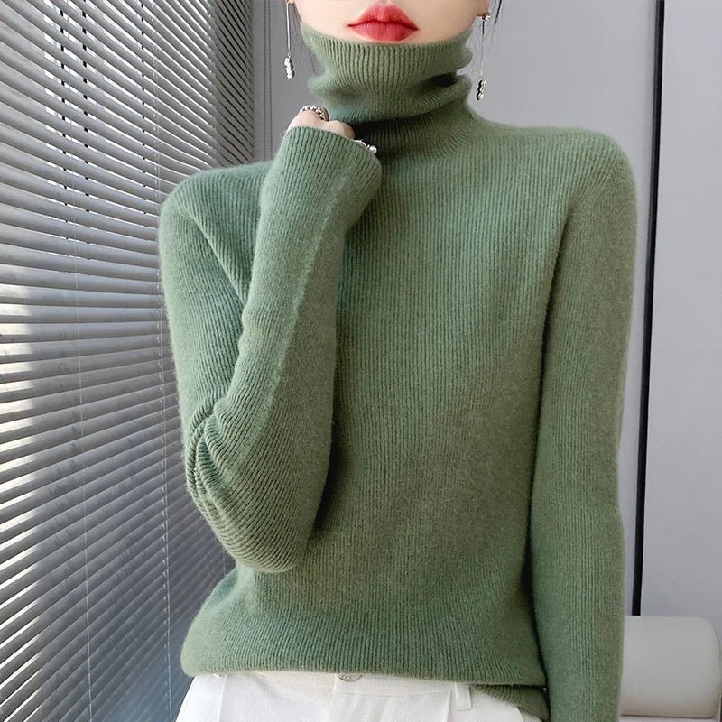 Pull à Col Roulé en Laine pour Femmes - Emilia Lane