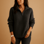 Pull demi - zip pour femme - Emilia Lane