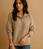 Pull demi - zip pour femme - Emilia Lane