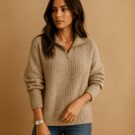 Pull demi - zip pour femme - Emilia Lane
