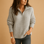 Pull demi - zip pour femme - Emilia Lane