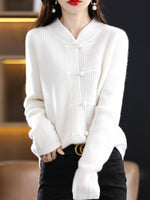 Pull en laine tricoté à col montant pour femmes - Emilia Lane
