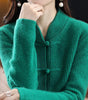 Pull en laine tricoté à col montant pour femmes - Emilia Lane