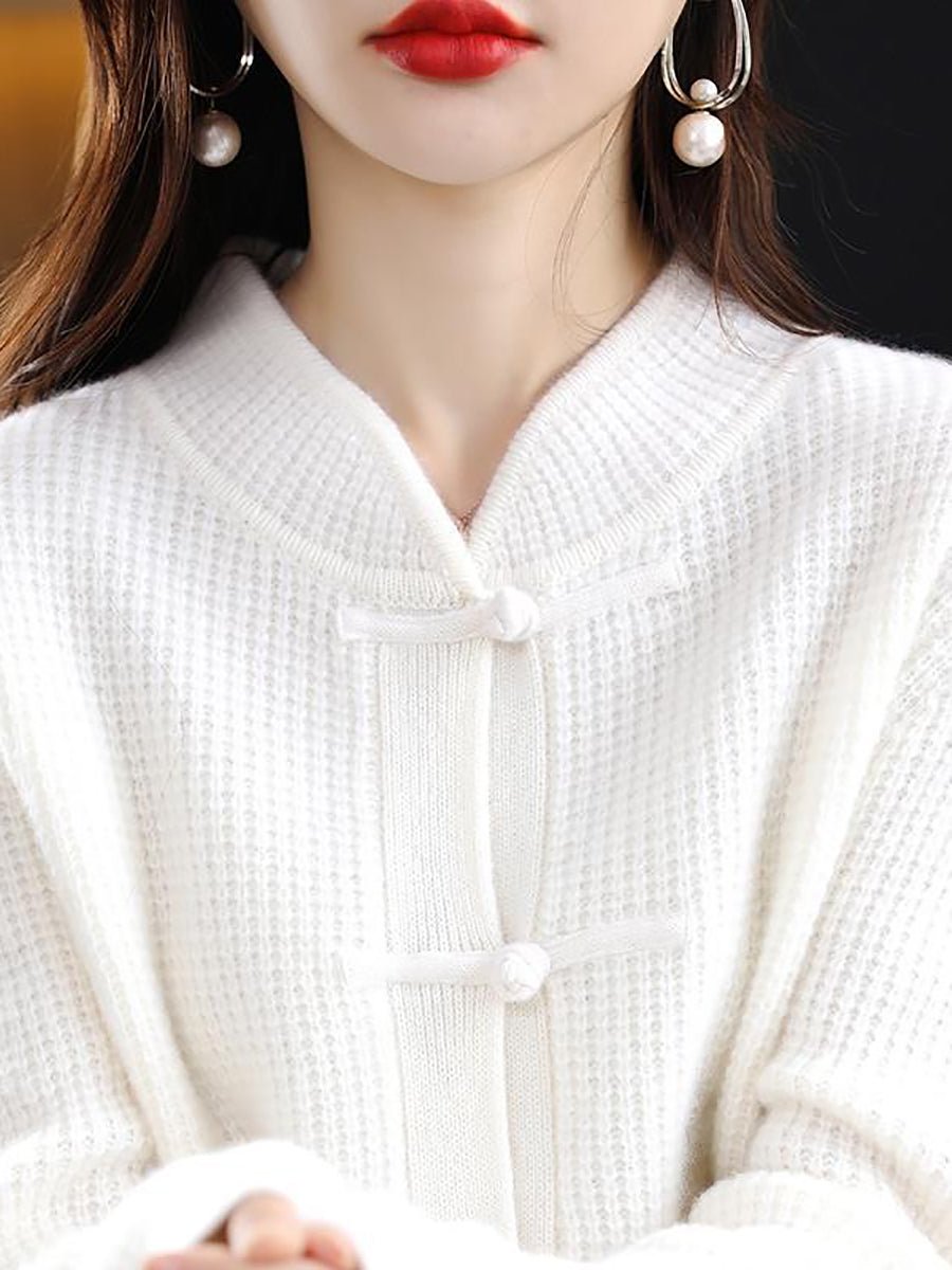Pull en laine tricoté à col montant pour femmes - Emilia Lane