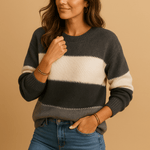 Pull - over à rayures pour Femme - Emilia Lane