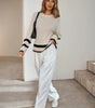 Pull - over beige à manches longues pour femmes - Emilia Lane