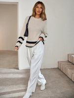 Pull - over beige à manches longues pour femmes - Emilia Lane