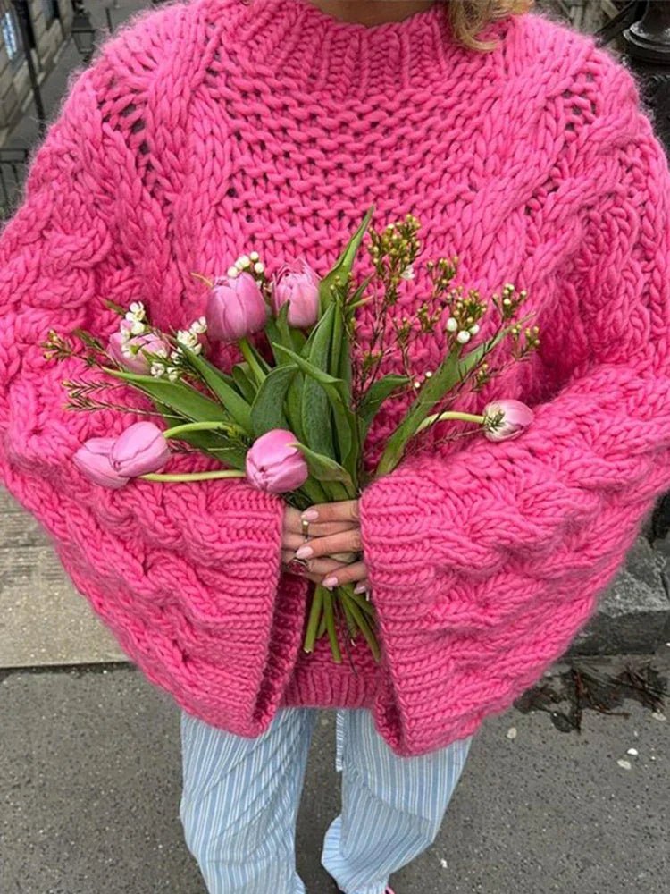 Pull Oversize à Manches Évasées pour Femme - Emilia Lane