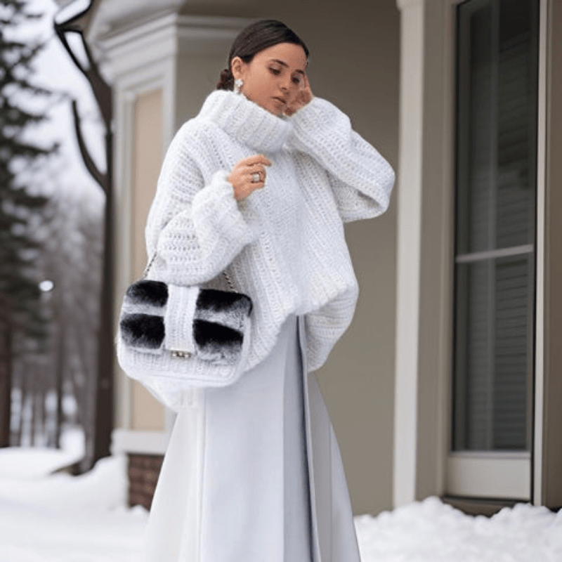 Pull Tricoté à Manches Longues pour Femmes - Emilia Lane
