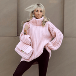Pull Tricoté à Manches Longues pour Femmes - Emilia Lane