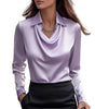 Blouse satinée pour femmes