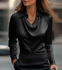 Blouse satinée pour femmes