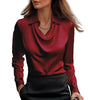 Blouse satinée pour femmes