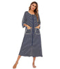 Robe de nuit zippée à capuche pour femmes - Emilia Lane