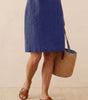 Robe Droite Femme en Lin et Coton avec Boutons et Poches - Emilia Lane