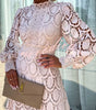 Robe en Dentelle avec Col Montant pour Femmes - Emilia Lane