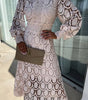 Robe en Dentelle avec Col Montant pour Femmes - Emilia Lane