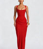 Robe Longue à Bretelles Larges et Détail Corset pour Femme | Idéale pour les Sorties - Emilia Lane