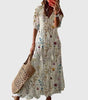 Robe Longue à Col V pour Femmes - Emilia Lane