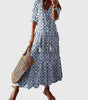 Robe Longue à Col V pour Femmes - Emilia Lane