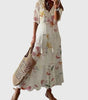 Robe Longue à Col V pour Femmes - Emilia Lane