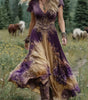 Robe Longue à Imprimé Floral et Encolure en V pour Femme | Idéale pour les Vacances - Emilia Lane