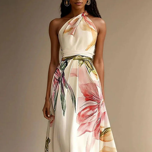 Robe Longue À Imprimé Floral pour Femmes - Emilia Lane