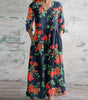 Robe longue à imprimé rétro pour femmes - Emilia Lane