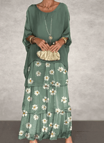 Robe Longue à Manches Chauve - Souris pour Femme | Idéale pour les Sorties - Emilia Lane