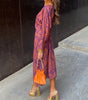 Robe Longue Droite à Col V pour Femmes - Emilia Lane