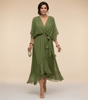 Robe Longue en Chiffon à Manches Chauve - Souris pour Femmes - Emilia Lane