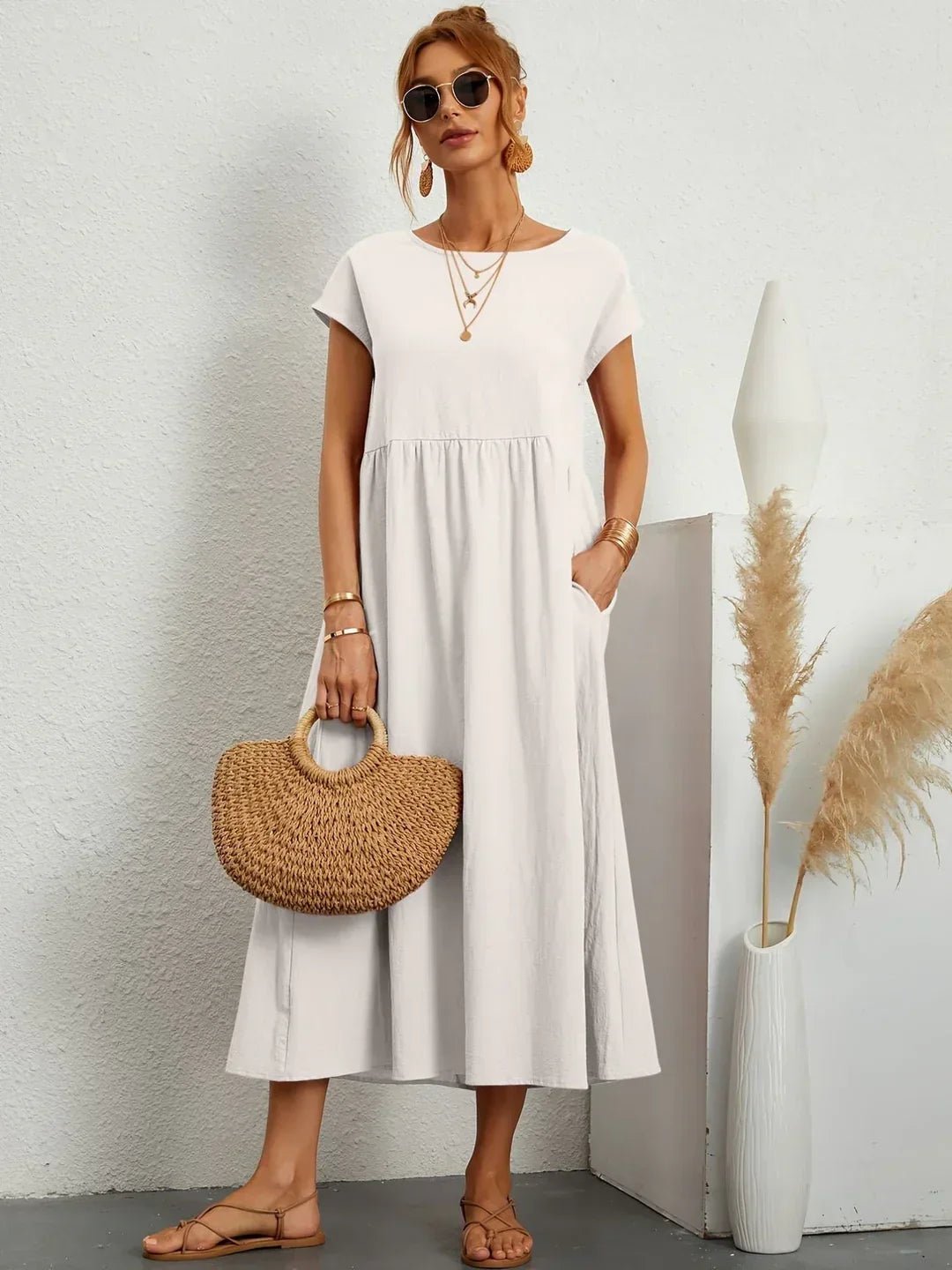 Robe Longue en Coton pour Femmes - Emilia Lane