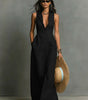 Robe Longue en Lin Sans Manches pour Femme | Idéale pour les Vacances - Emilia Lane
