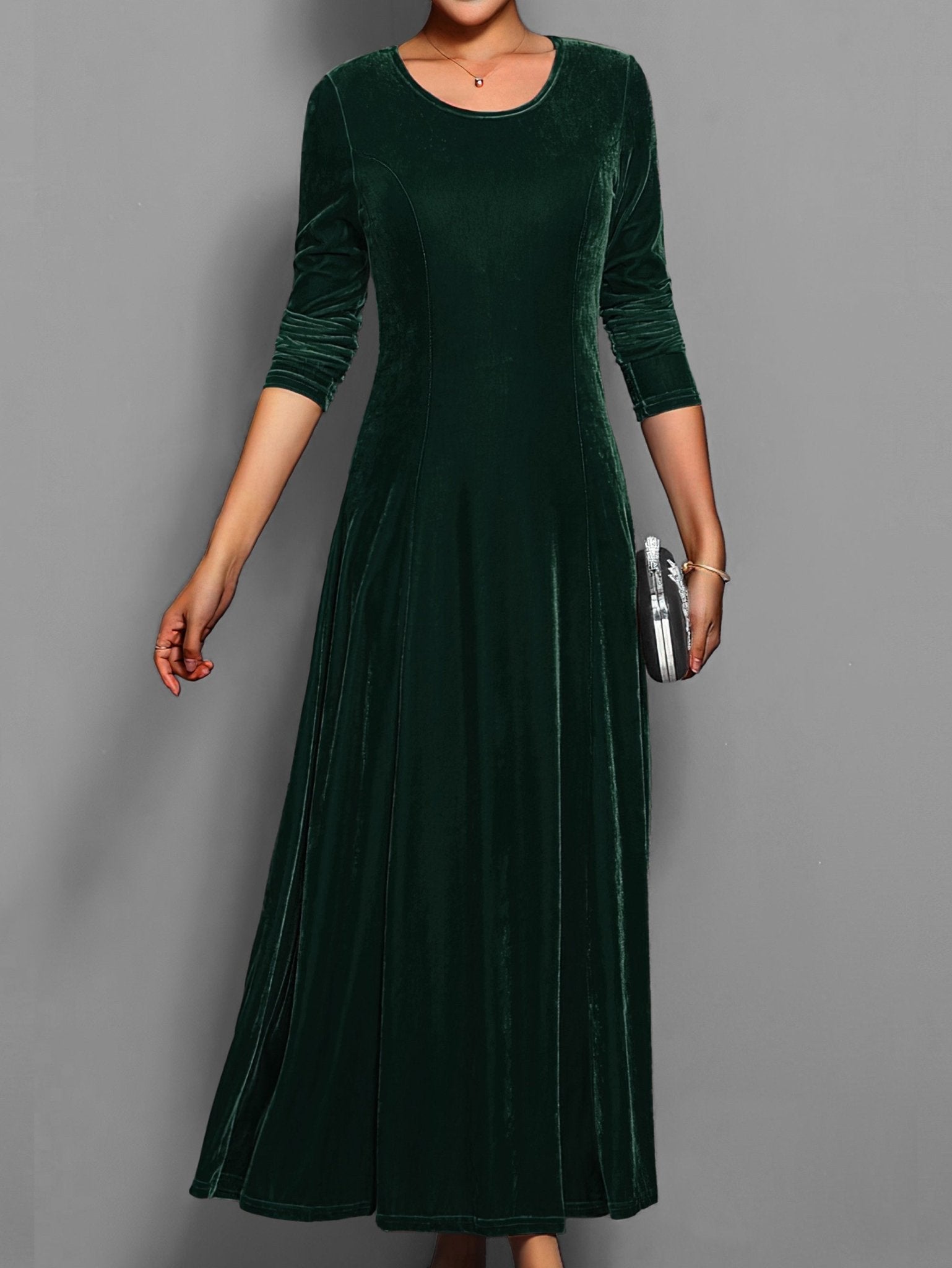 Robe Longue en Velours pour Femmes - Emilia Lane