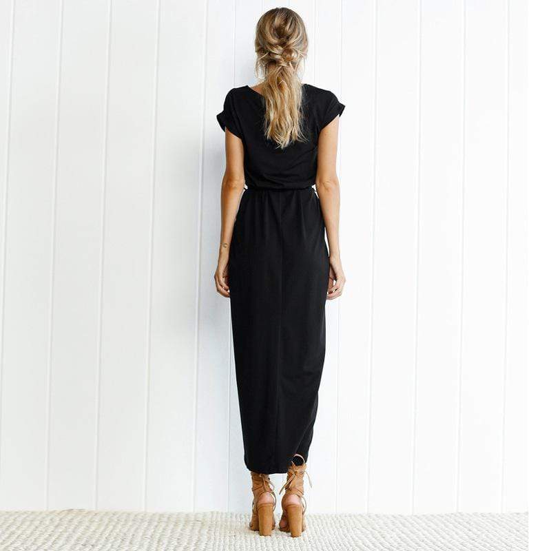 Robe longue fendue pour femmes - Emilia Lane