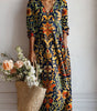 Robe Longue Fluide Imprimée pour Femmes - Emilia Lane