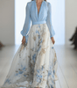 Robe longue imprimée à fleurs pour femmes - Emilia Lane